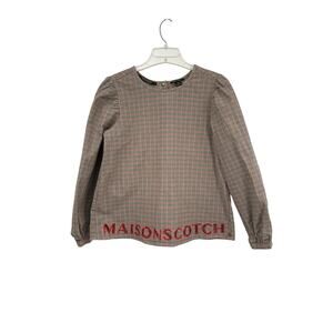 Scotch & Soda Madison Scotch Top Check Pattern Cutout Size Small